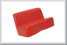 Buick car seat (zinc die-cast), for riveting on floor unit number 52, price per item.