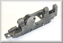 Chassis six-wheel, for HS 700 und HR 700, zinc cast, price per piece.