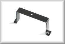 Sheet metal strap for engine mounting, black, price per piece.