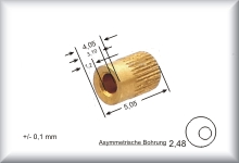 Lagerbüchse gerändelt, asymmetrische Bohrung, Lager für Anker, passend für CCS 800 Motoren Version 1 bis Version 4. Preis pro Stück.