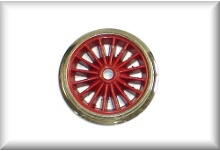 Drive wheel for one locomotive, small version, Märklin repairing kit, price per piece.