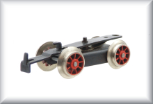 First running axle, suitable for 3098 and 3099 complete with drawbar and wheelsets, price per item.