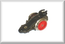 Trailing axle complete with coupling and wheel set with rounded wheel flange, for DA 800 and 3005, price per piece.