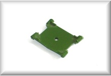 Isolation disk, green, price per piece.