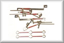 Complete steering for the right and left side incl. push rods, suitable for DA 800 and 3005, price per set without srews.