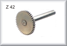 Gear wheel 0,4 Modul 42 teeth incl. Bearing shaft, Fits engine 1072 Price per item