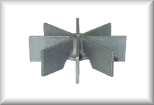 Fan wheel zinc die-cast for Pfeifhaus, price per piece.