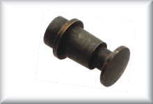 Buffers for tin carriages and tenders, wide shape, brass black, price per item.