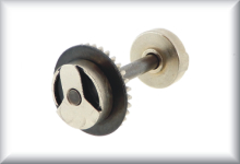 Intermediate gear, complete axle including crank disks, price per item.