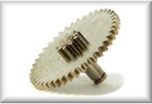 Double gear wheel with cap bolt, suitable for 3011 till 3014 RES, SE, SEW, SET and SEWH 800, price per piece.