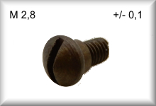 Allen head screw with shank M2,8, suitable for bogie for wagon 331, 332, 334, price per item.