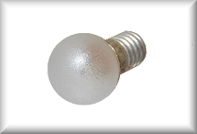 Bulb, E 5,5 19 V 8mm ball matt, Price per item